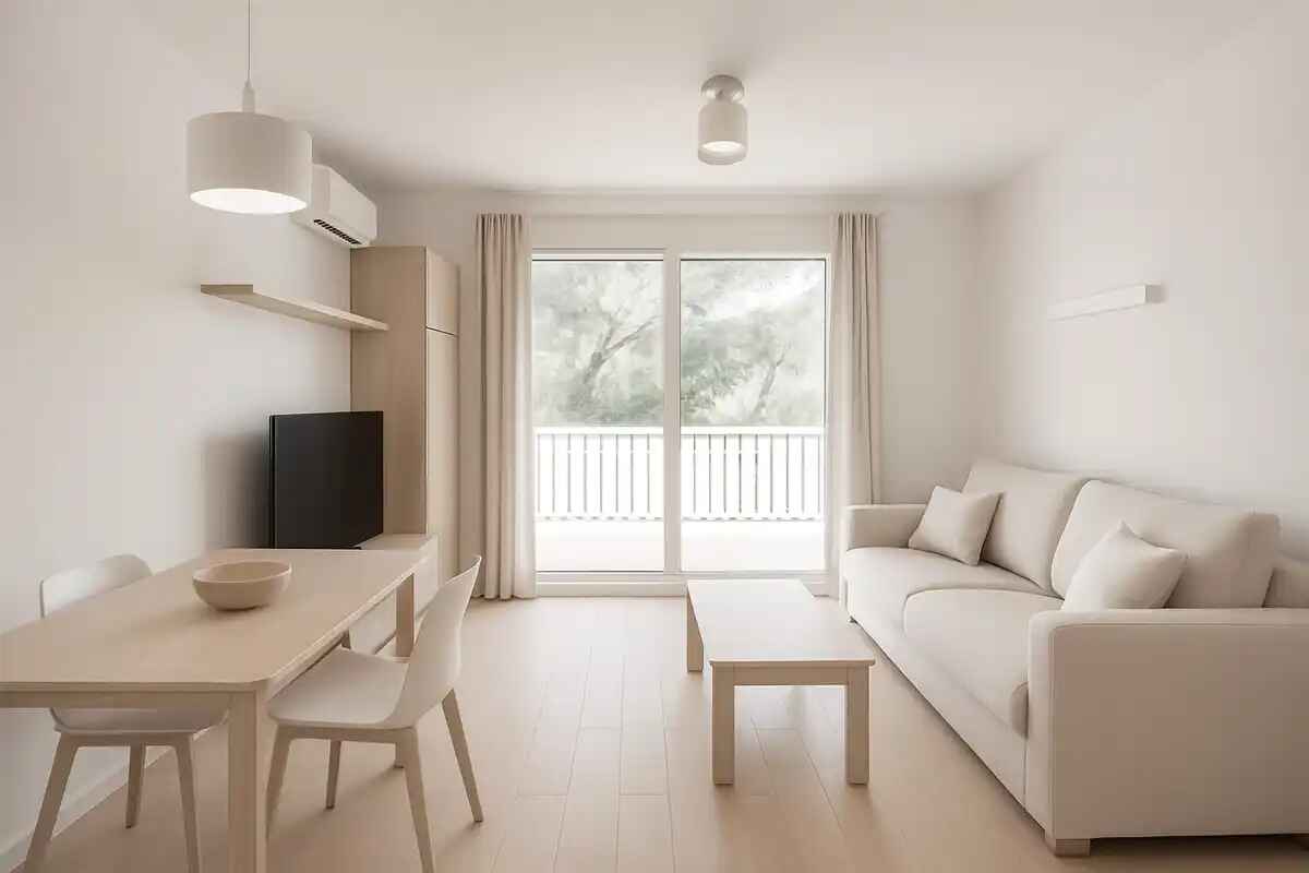 Estudi a Pals amb piscina comunitària a 2 km  de la platja.