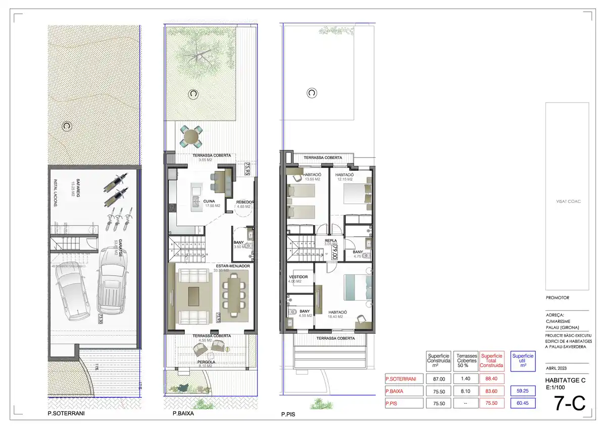 Promoción nueva en El Balcó de L’Empordà en Palau Saverdera. A partir de 418 000 €.