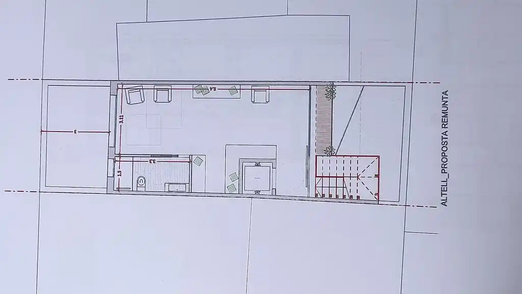 Casa adosada a reformar en Figueres con proyecto (C/Calçada de Tapis nº7).