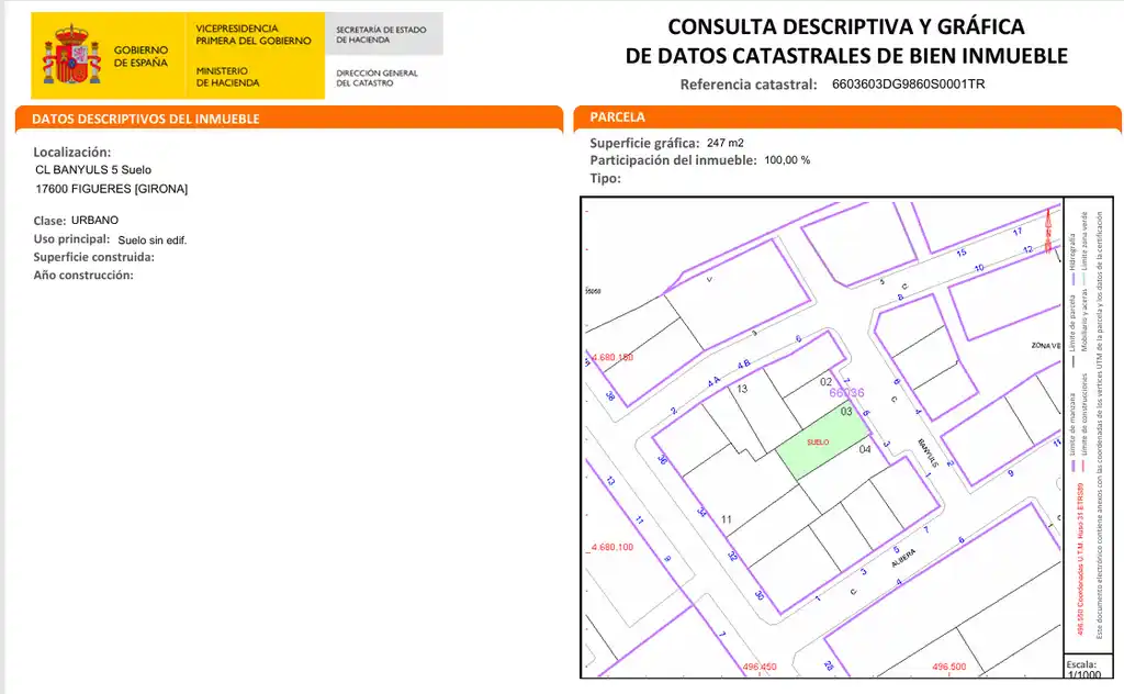 Figueres, solar urbano en venta (Horta Capallera)