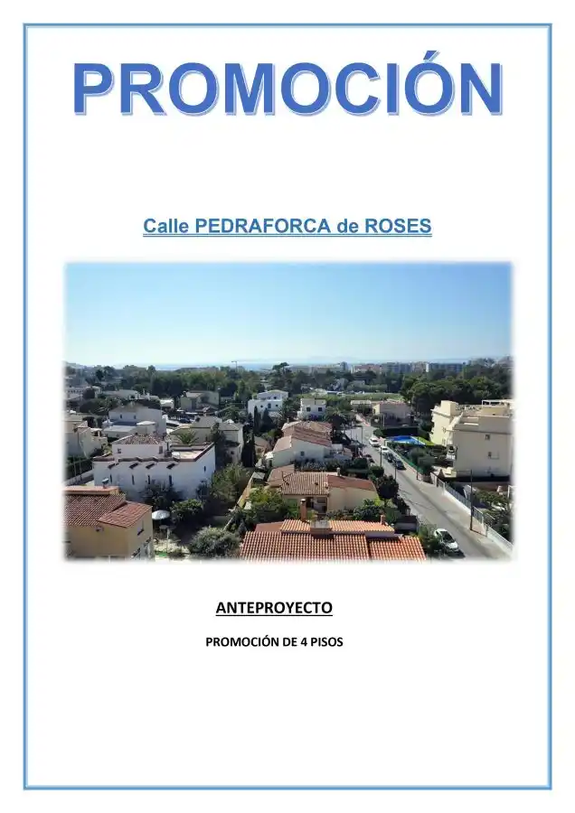 ¡Oferta especial de constructores! Edificio de 4 apartamentos con planos de construcción.