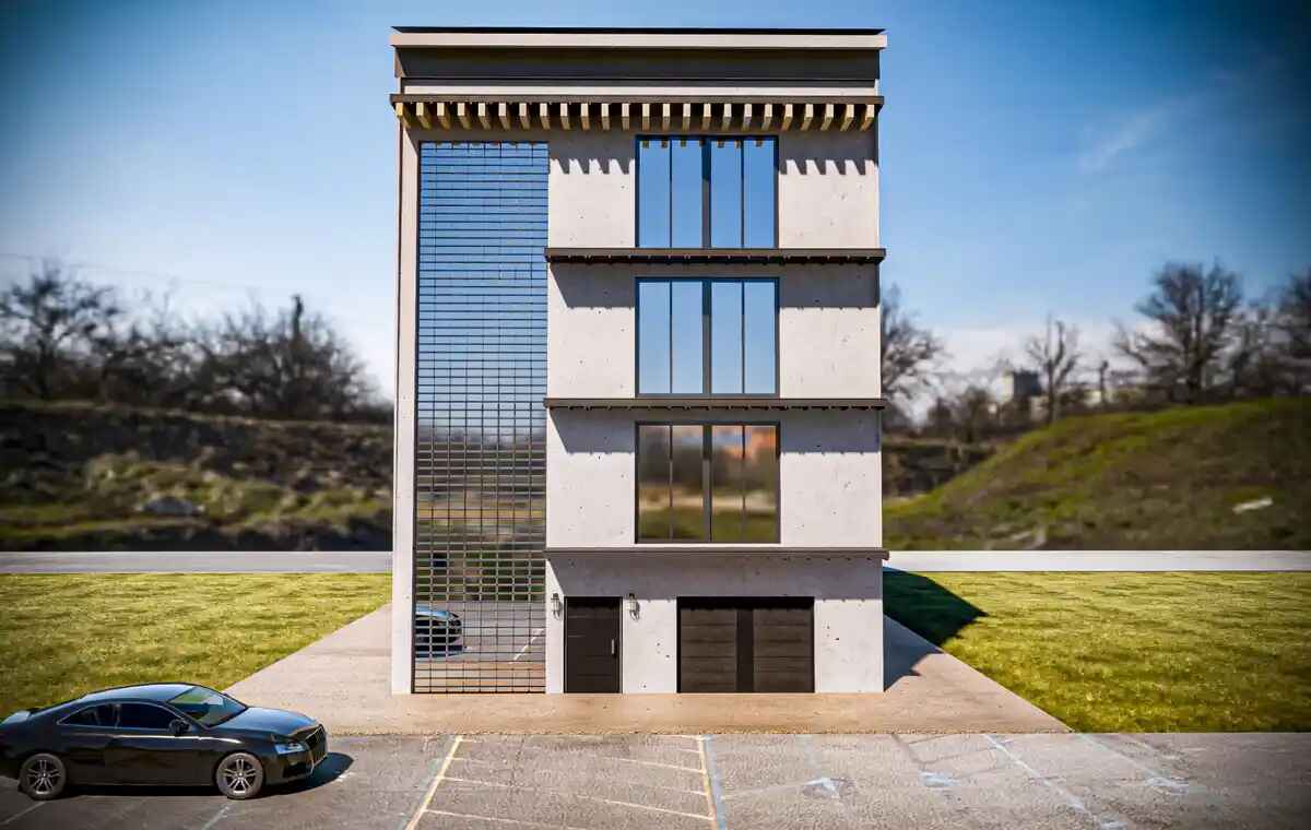 ¡Oferta especial de constructores! Edificio de 4 apartamentos con planos de construcción.